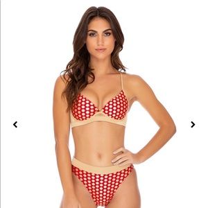BNWT Lulu Fama Dotted Delight bikini 👙 set